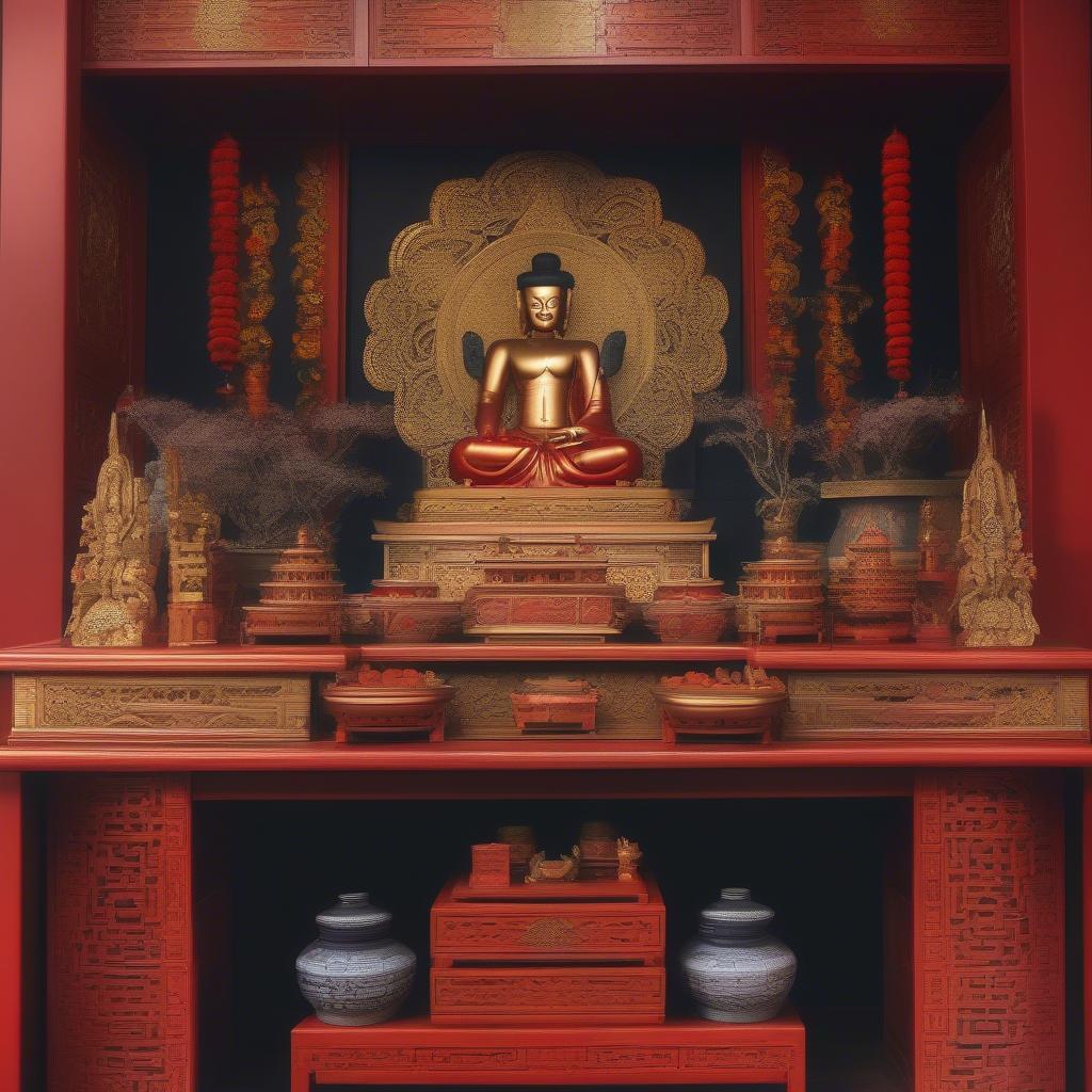 Cách bài trí bàn thờ tọa đông hướng đông