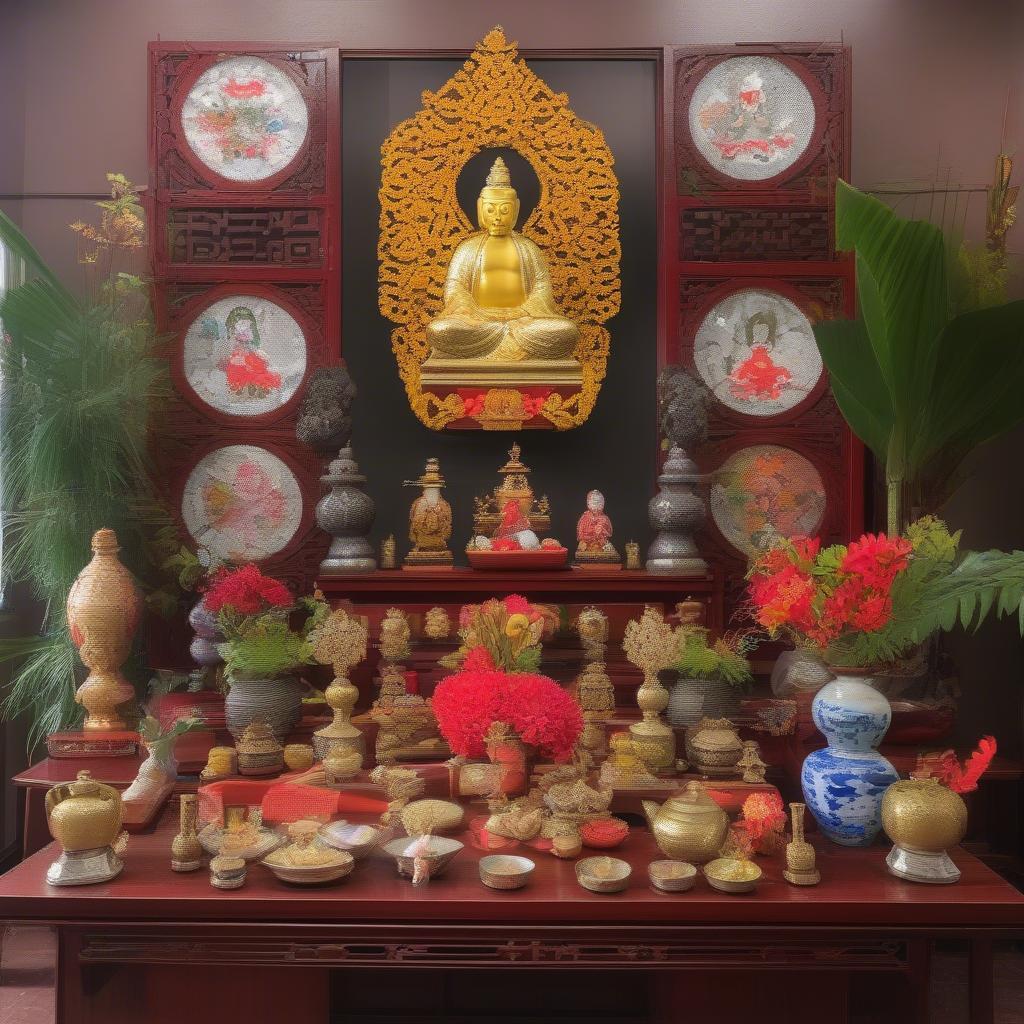 Bàn Thờ Gia Đình Truyền Thống Việt Nam