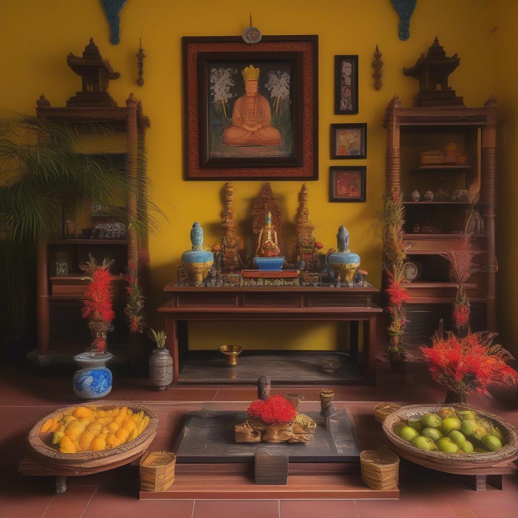 Bàn thờ gia tiên ở Củ Chi