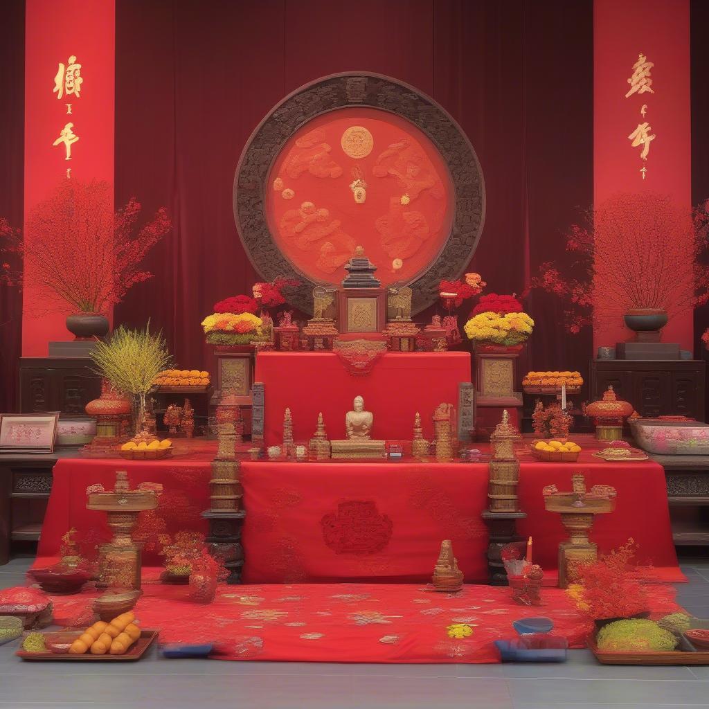 Bàn thờ ngày Tết