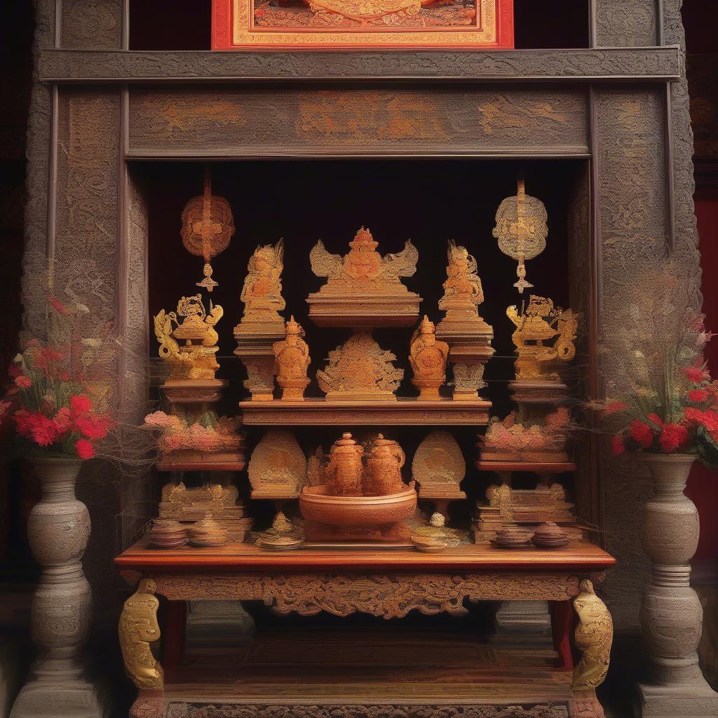 Bàn thờ Ông Địa Huế