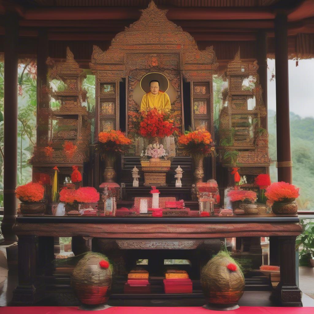 The spiritual significance of the Muong ancestor altar