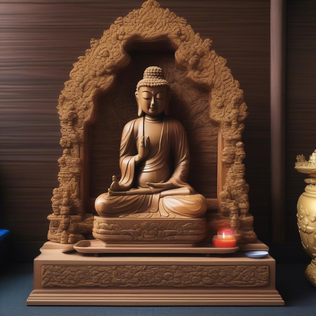 Bảo quản bàn thờ gỗ thờ Phật