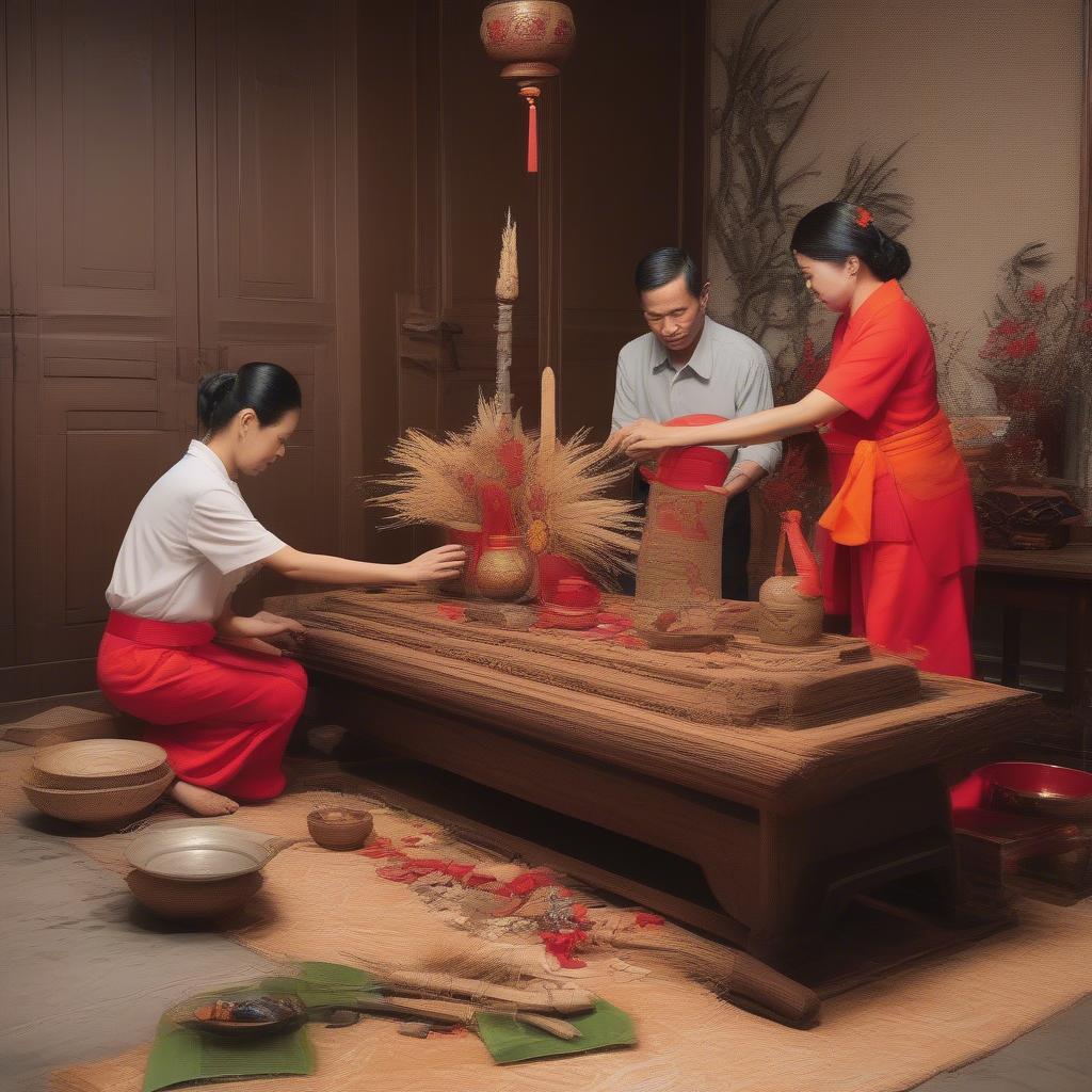 Bao sái ban thờ vào ngày tốt