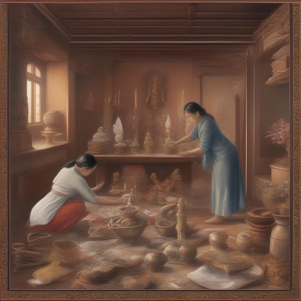 Ý nghĩa của việc bao sái ban thờ