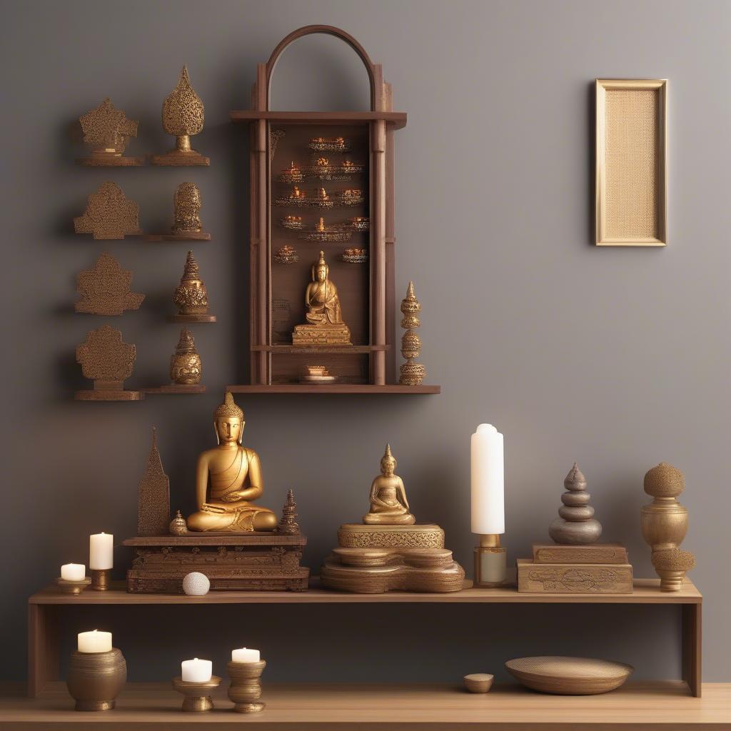 Arranging a Buddhist altar according to space