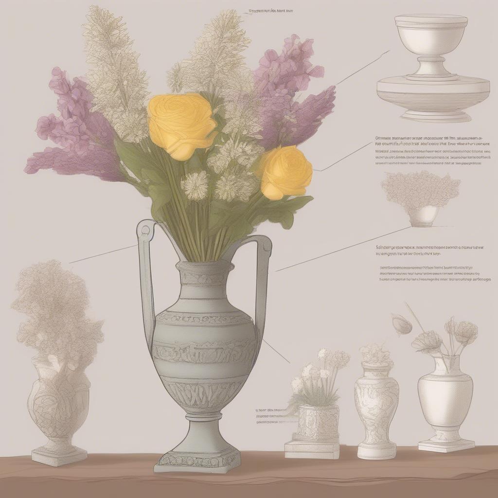 Steps to arrange flowers on the ancestral altar