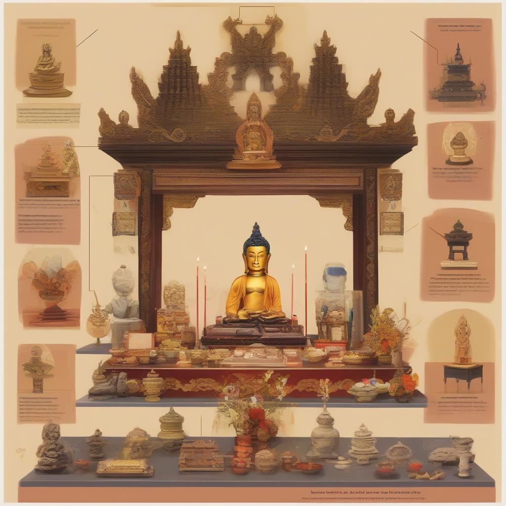 Cách bài trí bàn thờ Phật và gia tiên đúng chuẩn
