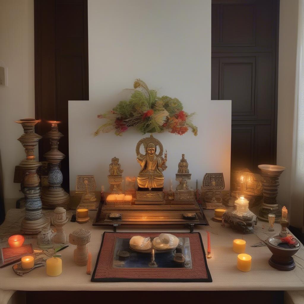Cách bài trí đèn thờ