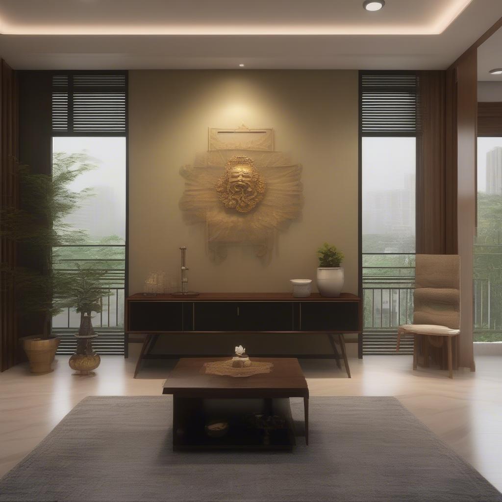 Chiều cao bàn thờ treo tường trong nhà chung cư