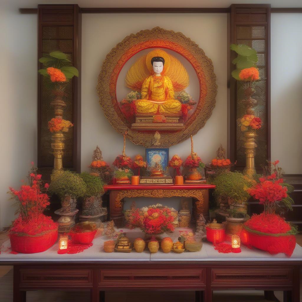 Đặt bàn thờ ông địa thần tài đúng cách