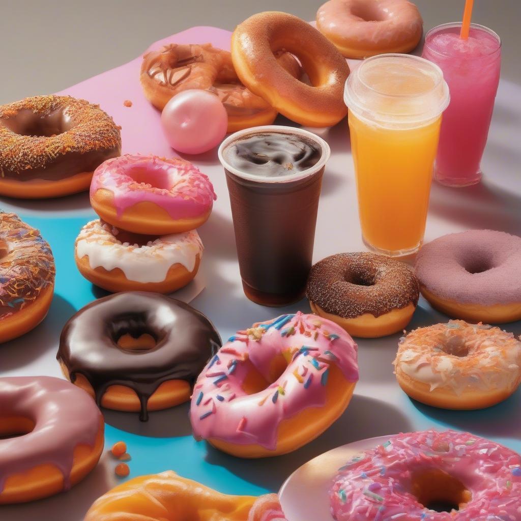 Dunkin Donut gần Nhà Thờ Đức Bà: Thực đơn đa dạng