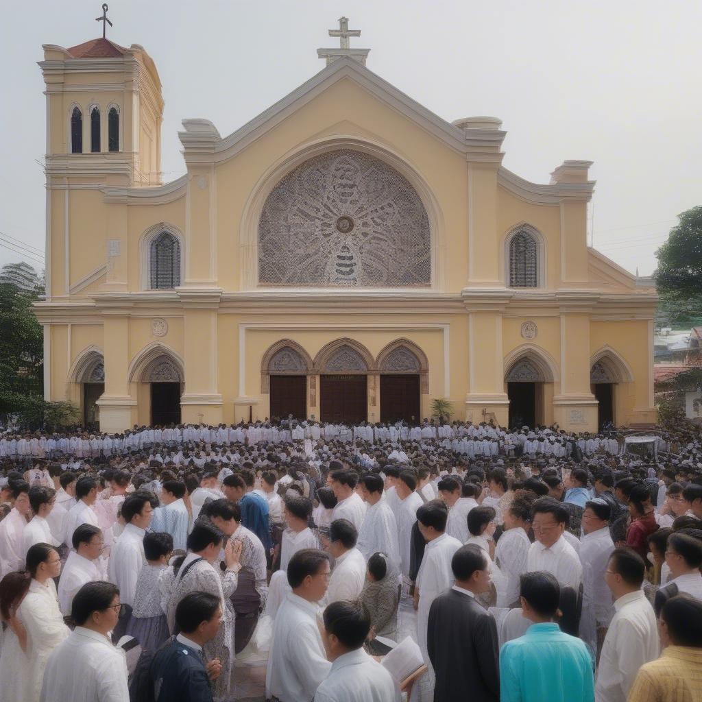 Giờ Lễ Chúa Nhật tại Nhà thờ Búng