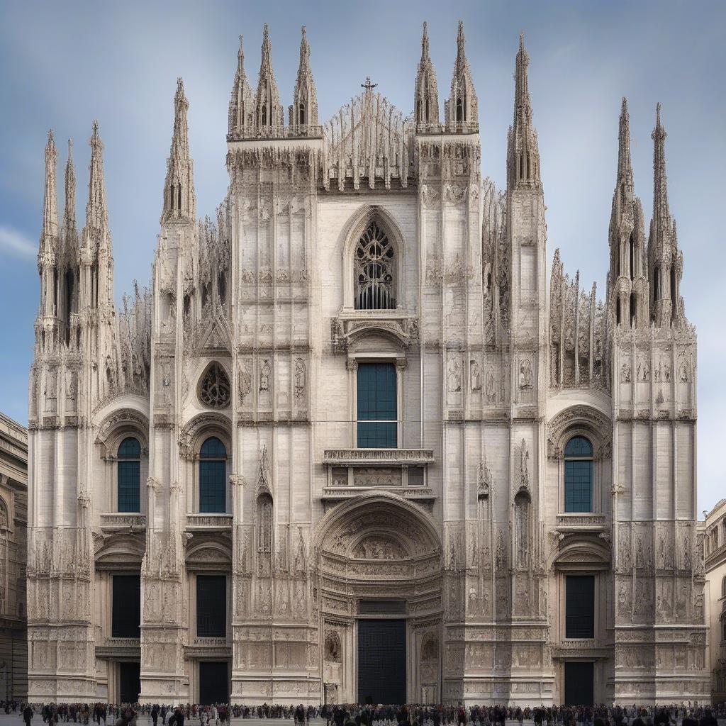 Kiến Trúc Gothic Của Nhà Thờ Milano