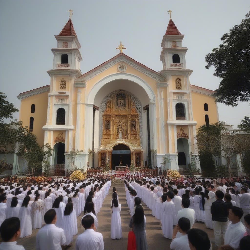 Lễ tại Nhà Thờ Fatima Bình Triệu