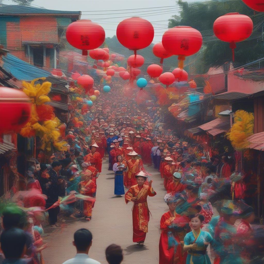 Lễ hội nhộn nhịp tại Chùa Ông An Giang