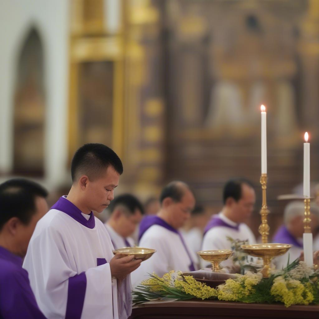 Lễ Tro Nhà Thờ Vinh Sơn: Nghi Thức