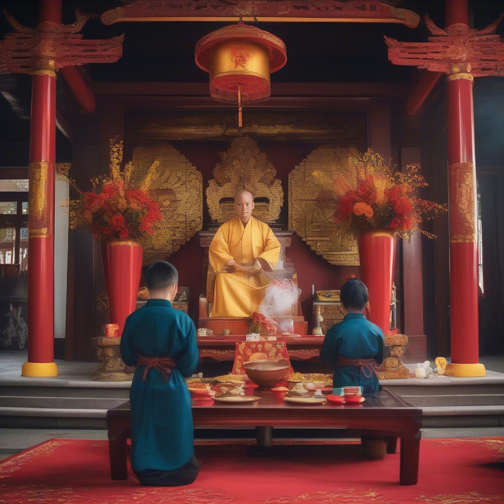 Nghi lễ thờ cúng tại miếu thờ cốt