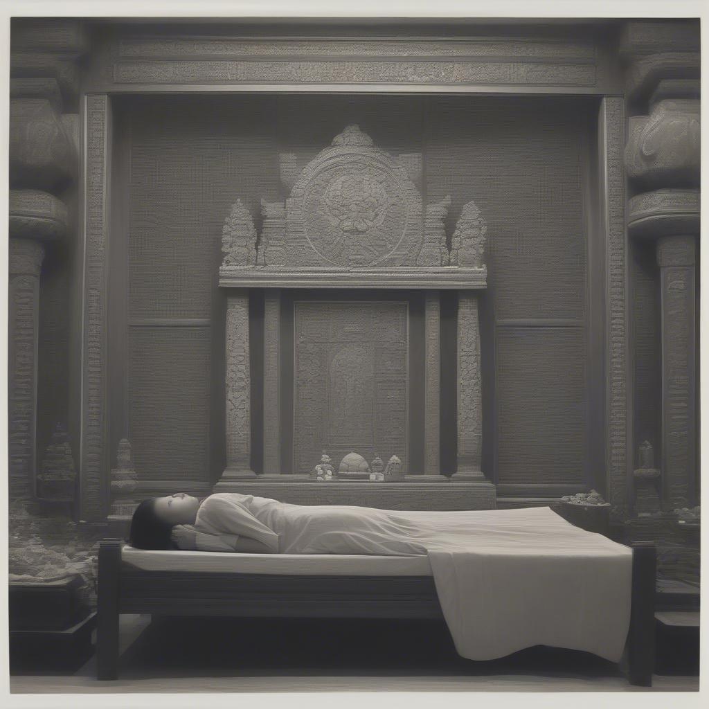 Should you sleep in front of the altar?