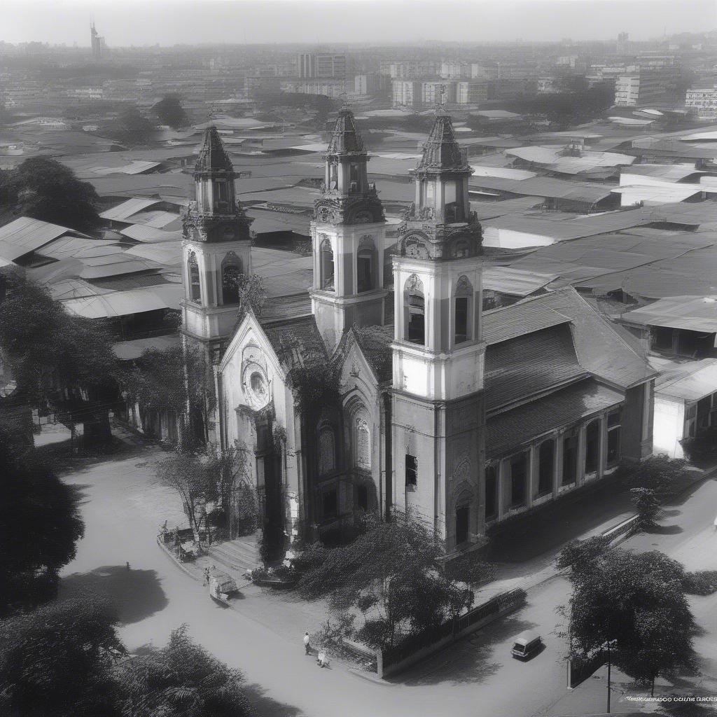 Nhà thờ Ba Chuông Sài Gòn trước năm 1954