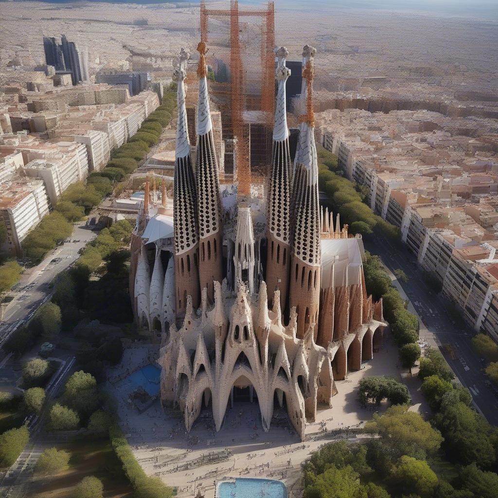 Nhà thờ chính tòa Barcelona - Toàn cảnh