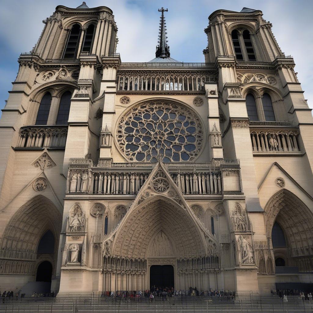 Kiến trúc Gothic Nhà thờ Đức Bà Paris