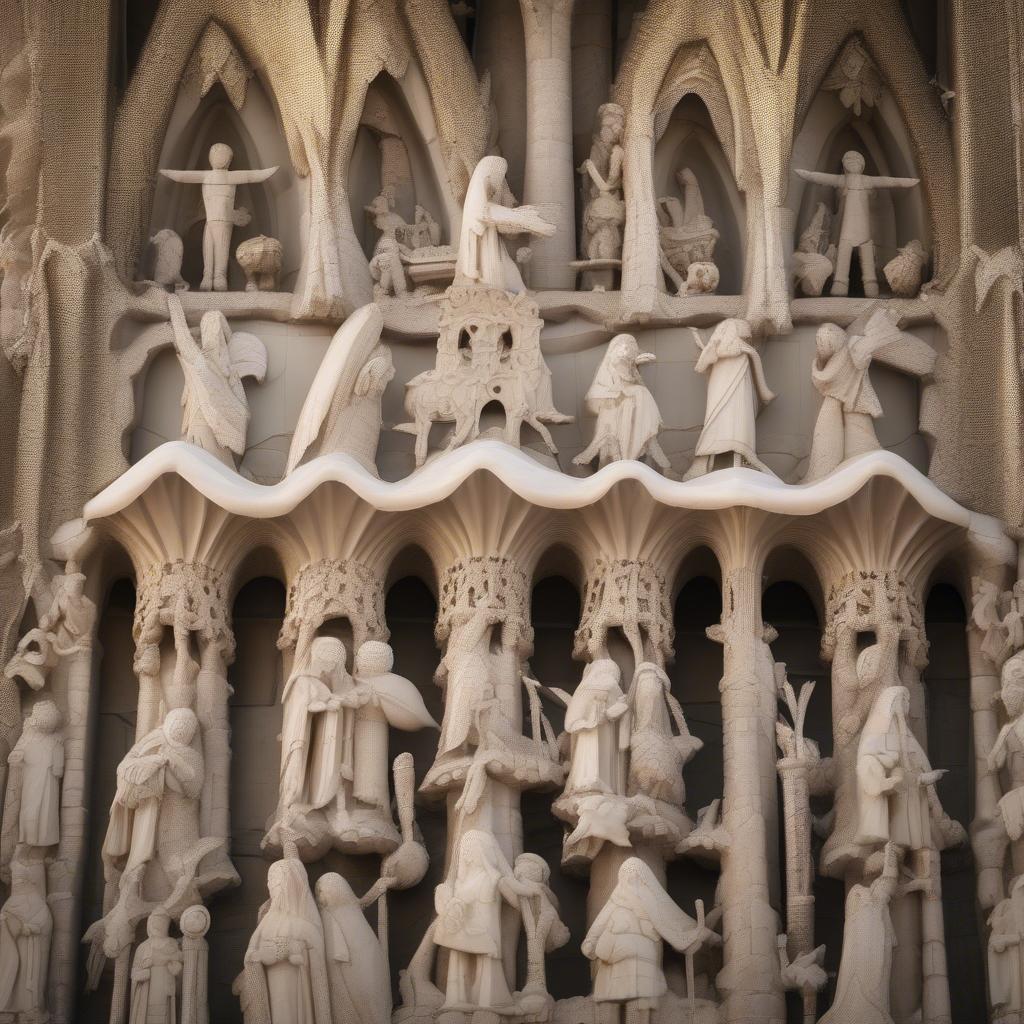 Nhà thờ La Sagrada Familia: Mặt tiền Giáng Sinh