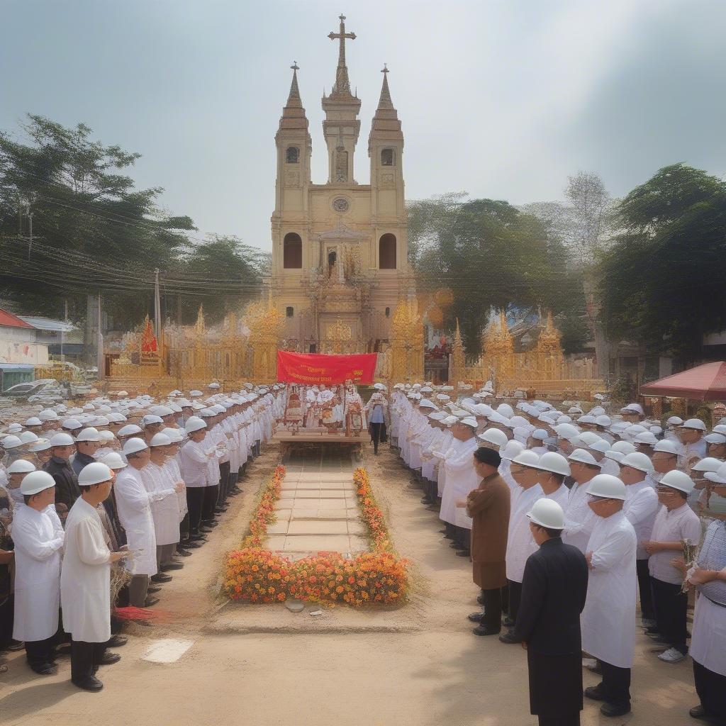 Khởi công nhà thờ Thạch Đà Phạm Văn Chiêu