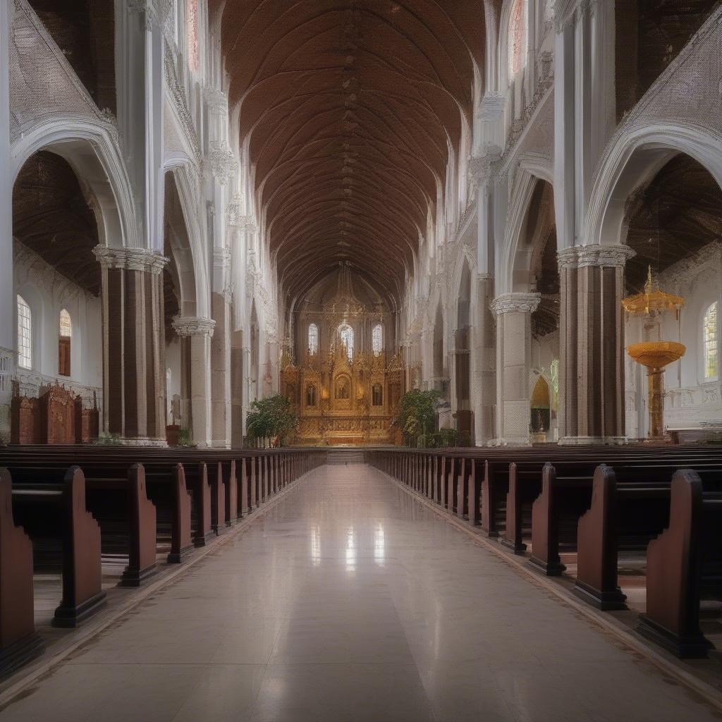 Nhà thờ Thánh Phêrô Nam Định với kiến trúc Gothic cổ kính