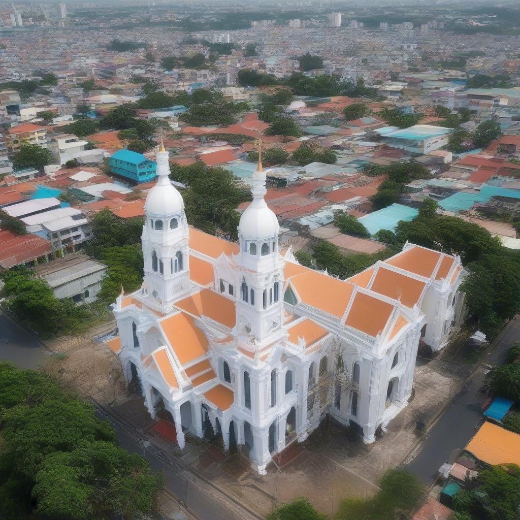 Toàn cảnh Nhà thờ Thuận Phát Quận 7