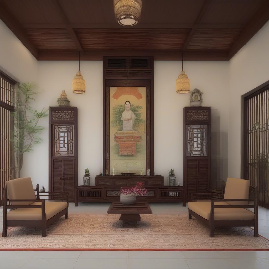Thiết kế nội thất nhà thờ họ miền Trung