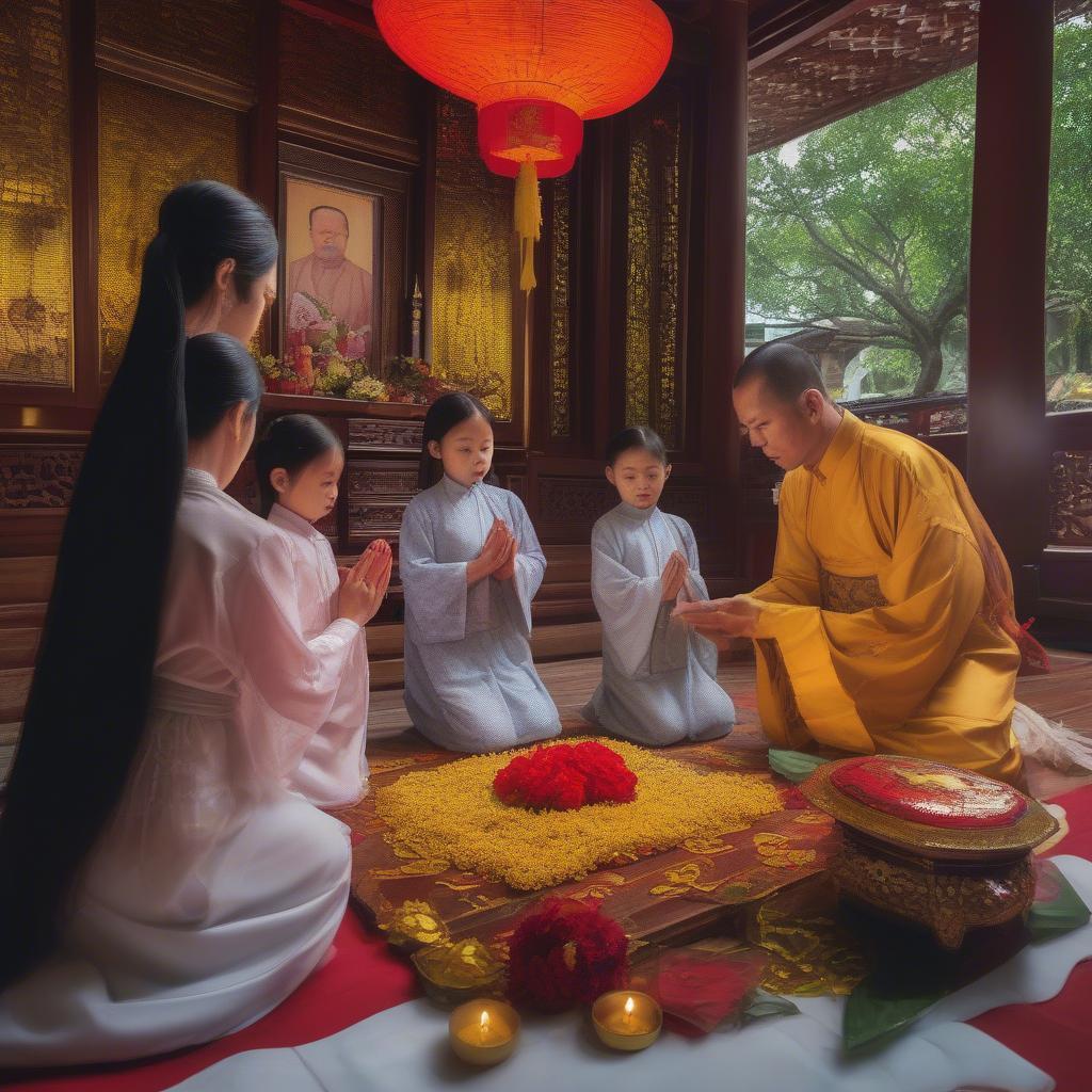 Văn hóa tâm linh bàn thờ ông địa