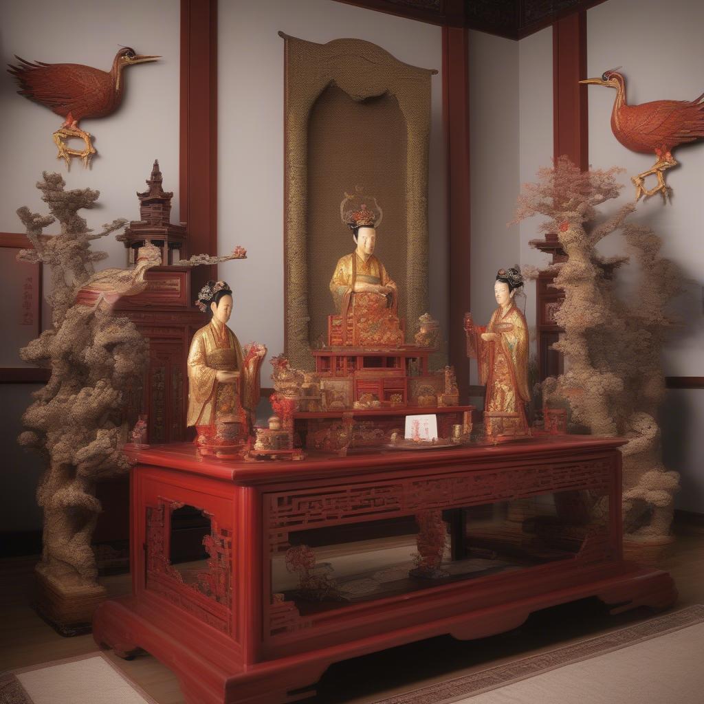 Ý nghĩa đặt hạc thờ trên bàn thờ